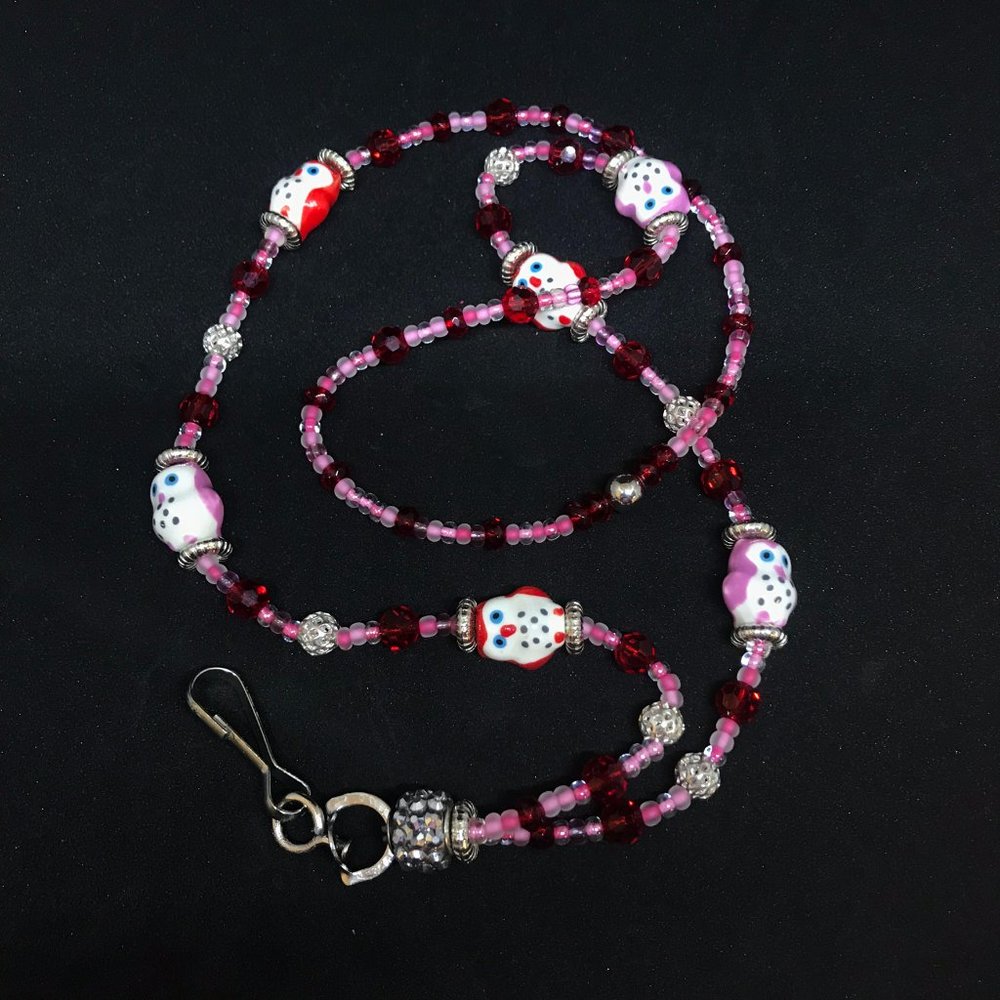 Beaded Lanyard - [Owl Always Love You]